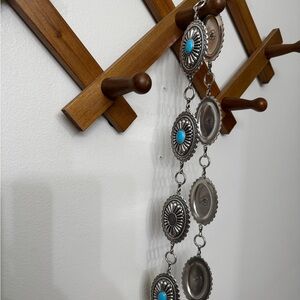 Silver and Turquoise Wall Hanging Decor